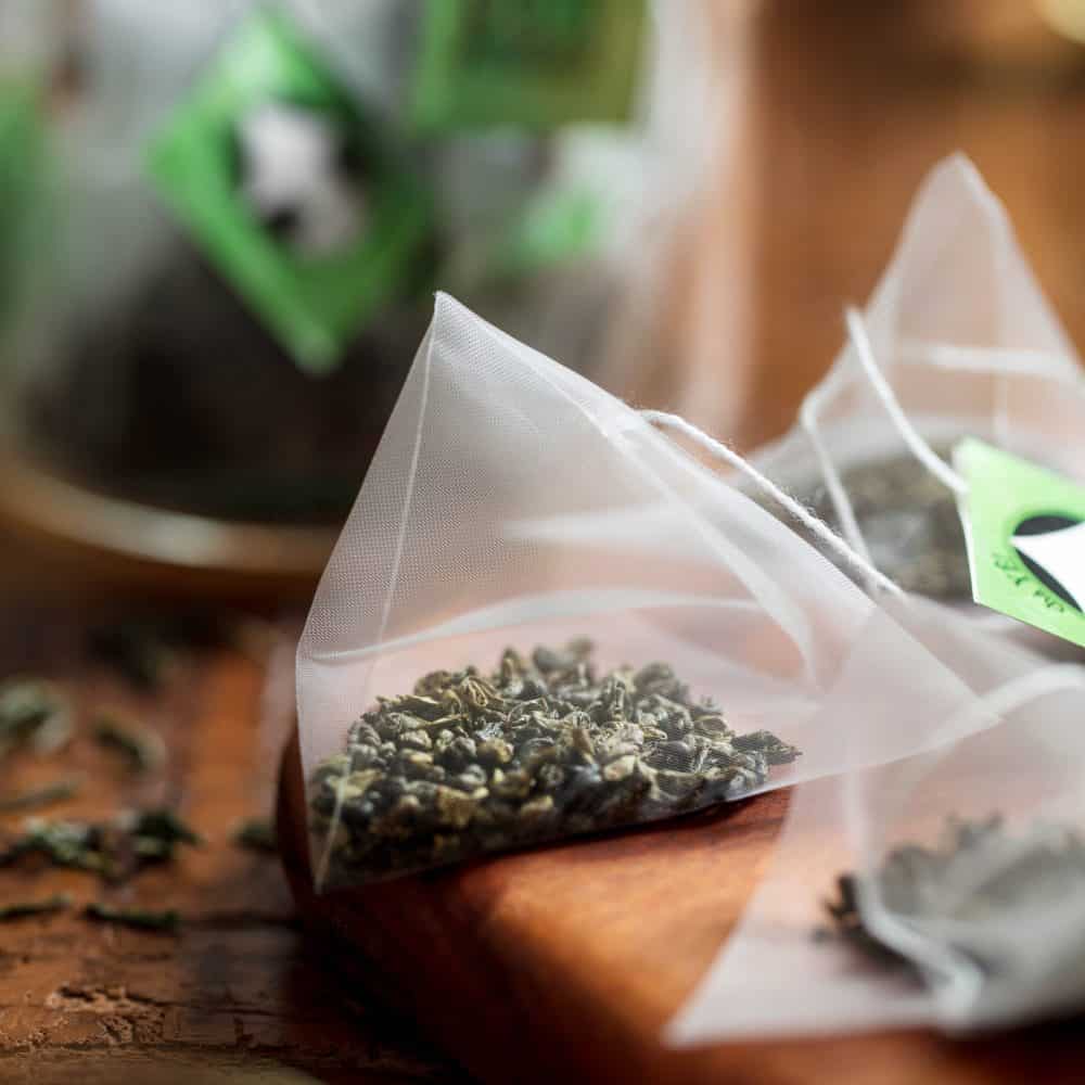 Gunpowder, chá verde em sachês piramidais